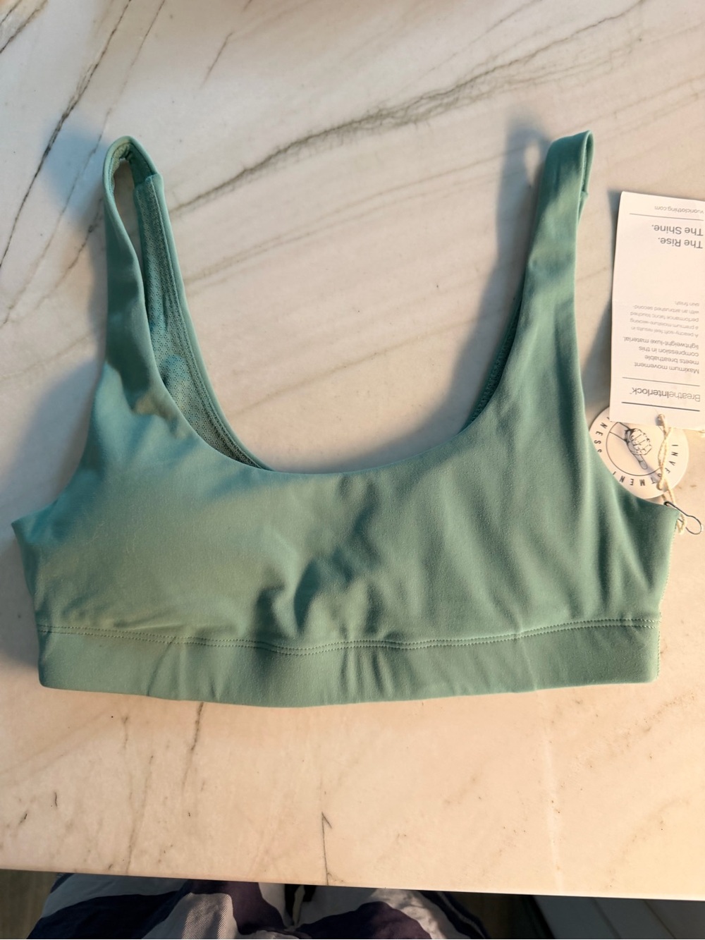 Vuori Mint Green Scoop Bralette